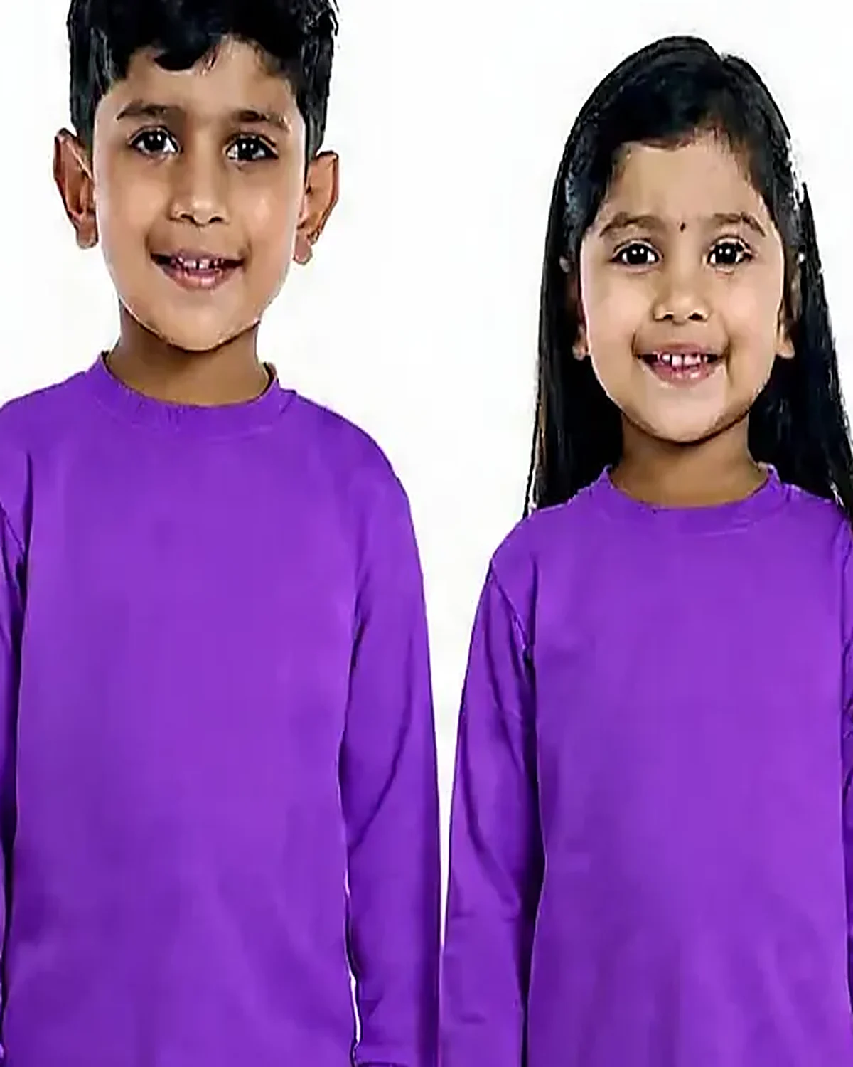 Purple Tracksuit for kids — Top half close-up — Purple colour — Polyester Blend fabric — Indian sizes 22–34 — Tracksuits / Jersey fancy dress for school annual day & sports day — Kolkata & West Bengal delivery — ZapCostumes