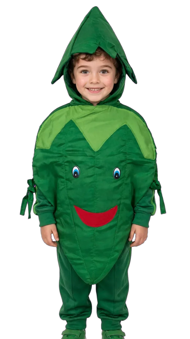 Green Chilli Costume — Fruits / Vegetables for Kids | Kolkata Fancy Dress & School Annual Day Outfits | ZapCostumes
