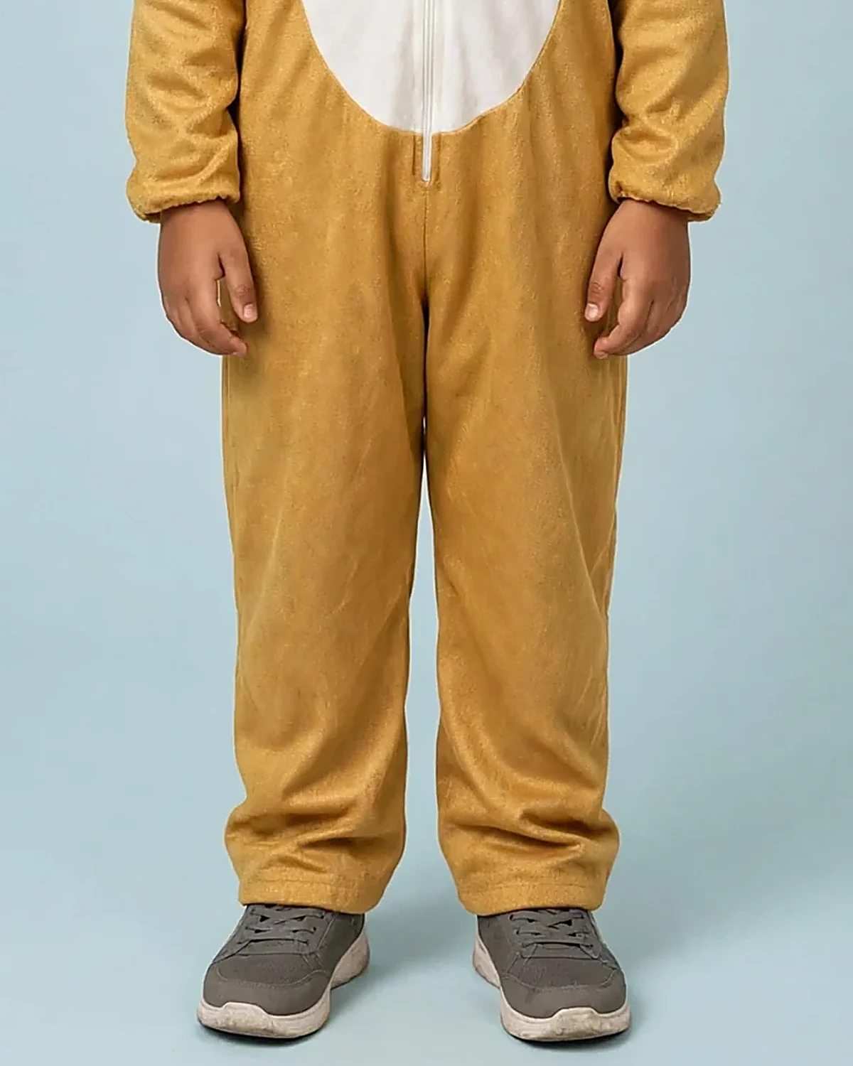Monkey Costume for kids — Lower half close-up — Brown colour — Plush Polyester fabric — Indian sizes S–L — Animals fancy dress for school annual day & sports day — Kolkata & West Bengal delivery — ZapCostumes