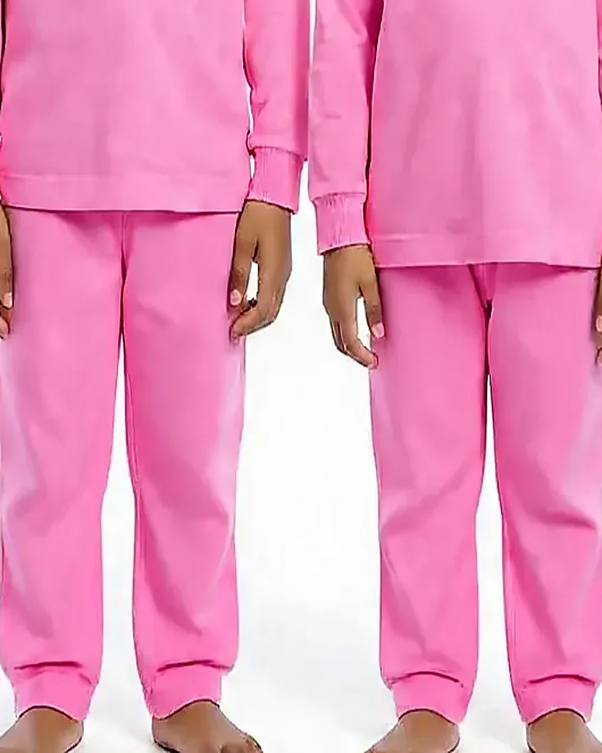 Pink Tracksuit for kids — Lower half close-up — Pink colour — Polyester Blend fabric — Indian sizes 22–34 — Tracksuits / Jersey fancy dress for school annual day & sports day — Kolkata & West Bengal delivery — ZapCostumes