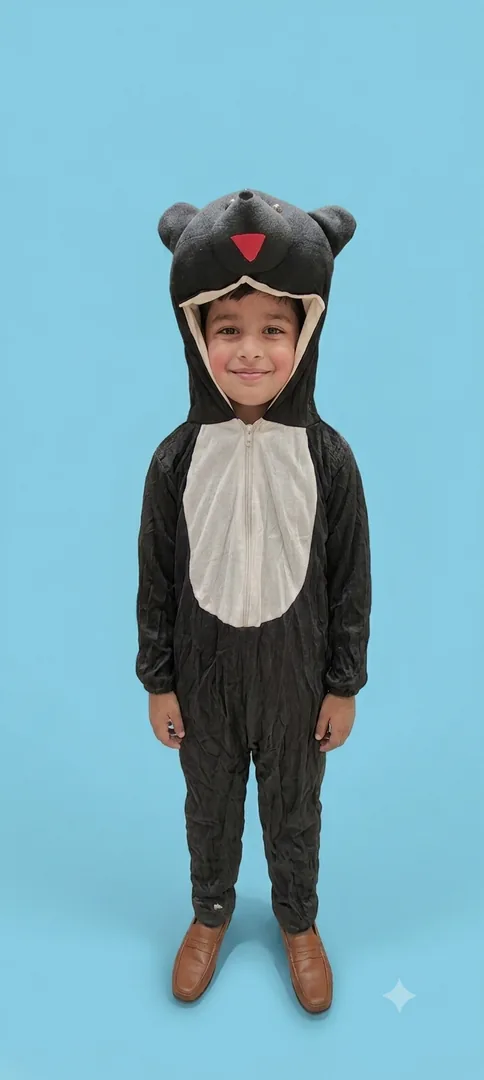 Black Bear Costume — Animals for Kids | Kolkata Fancy Dress & School Annual Day Outfits | ZapCostumes