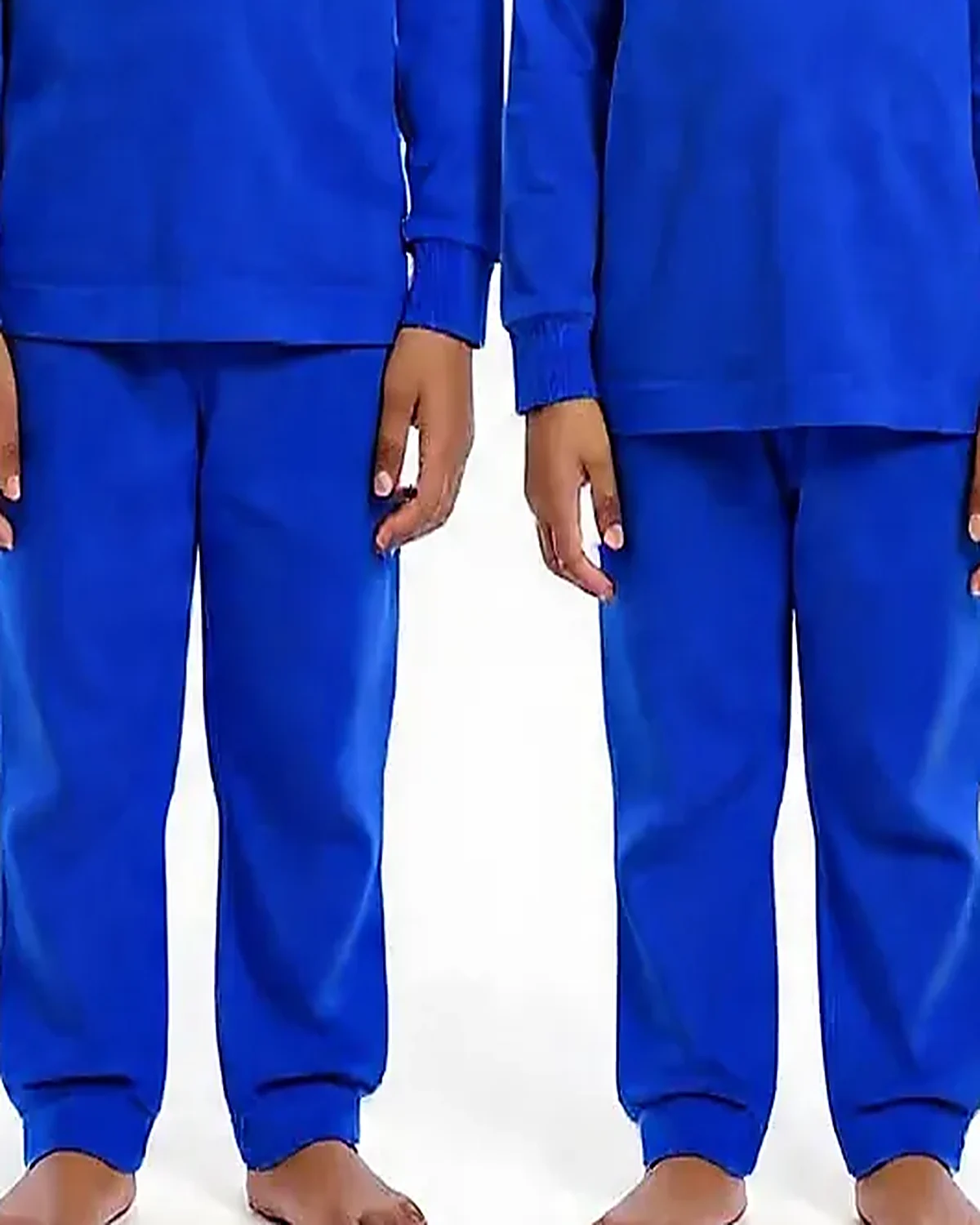 Royal Blue Tracksuit for kids — Lower half close-up — Royal Blue colour — Polyester Blend fabric — Indian sizes 22–34 — Tracksuits / Jersey fancy dress for school annual day & sports day — Kolkata & West Bengal delivery — ZapCostumes