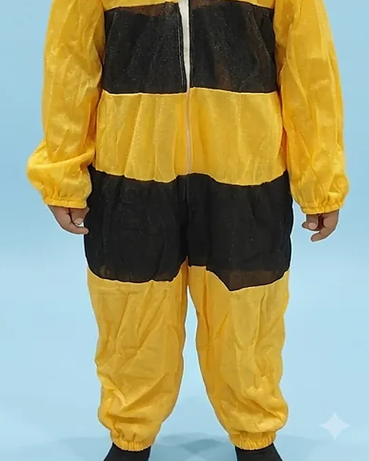Bumble Bee Costume for kids — Lower half close-up — Yellow/Black colour — Plush Polyester fabric — Indian sizes S–L — Animals fancy dress for school annual day & sports day — Kolkata & West Bengal delivery — ZapCostumes
